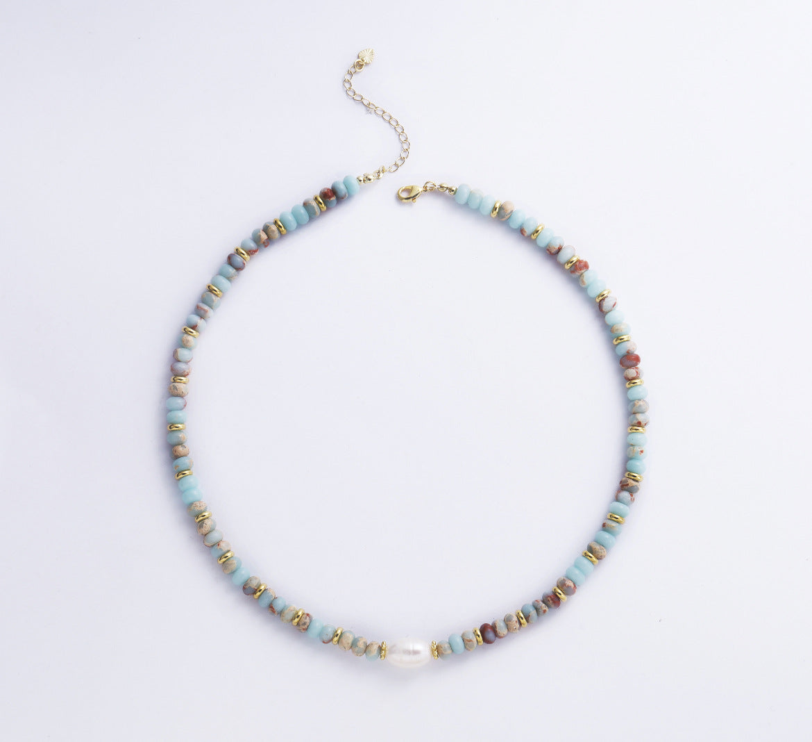 Shoushan Stone & Freshwater Pearl Necklace or Bracelet, Pastel Beaded Calming Energy Jewelry