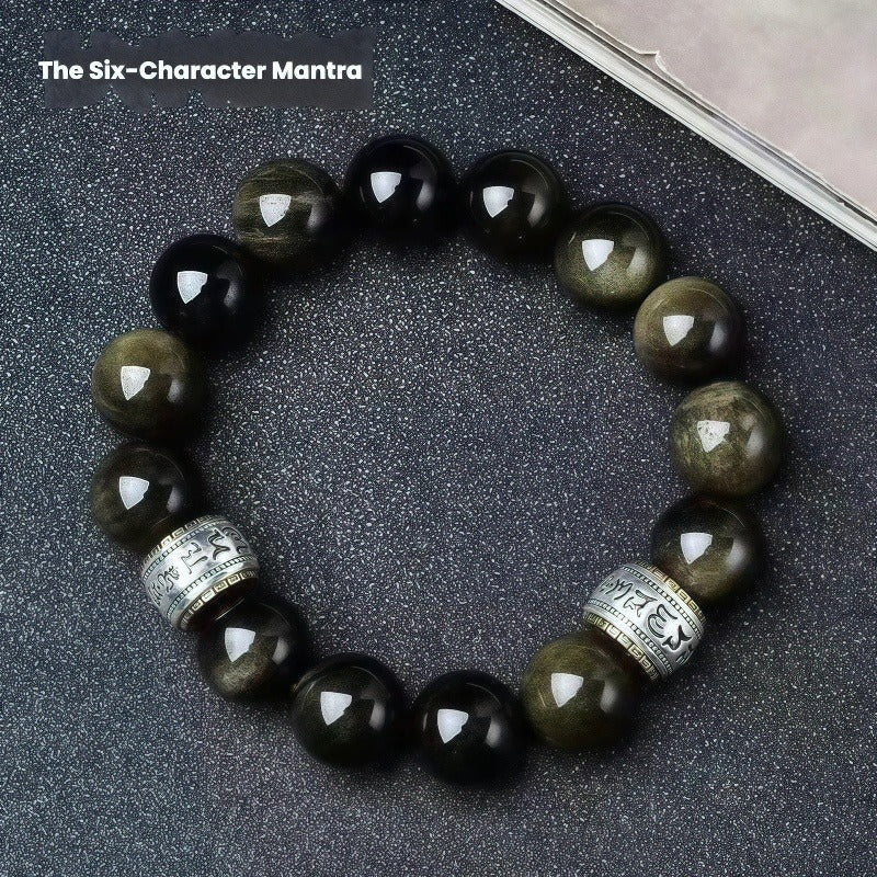 Obsidian Guardian Bracelet - A perfect gift for both men and women to bring wealth and good fortune
