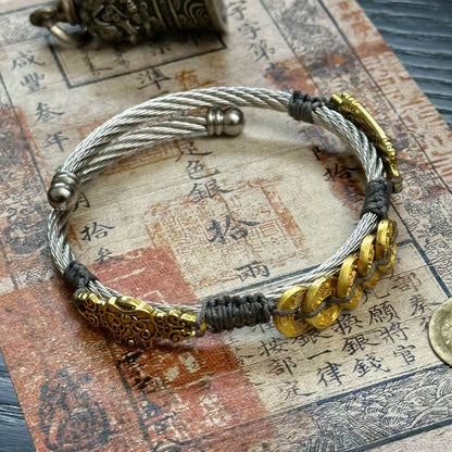 Ancient coin wealth accumulation bracelet: Stabilize financial resources, avoid risks, and achieve wise growth